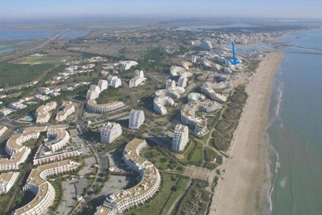 Ancre Bleue***, 1Ere Ligne Plage, Piscine, Clim. La Grande-Motte Exterior photo